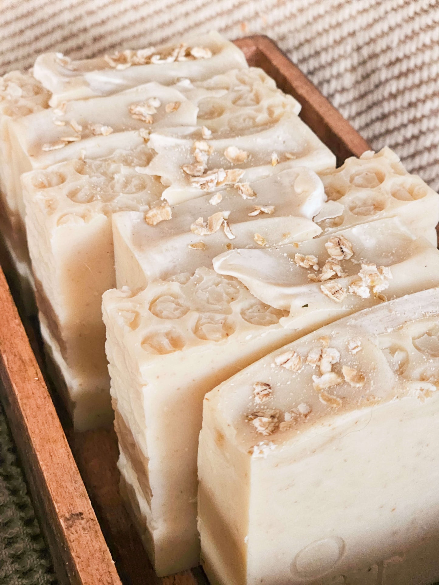 Nude soap unscented with oats