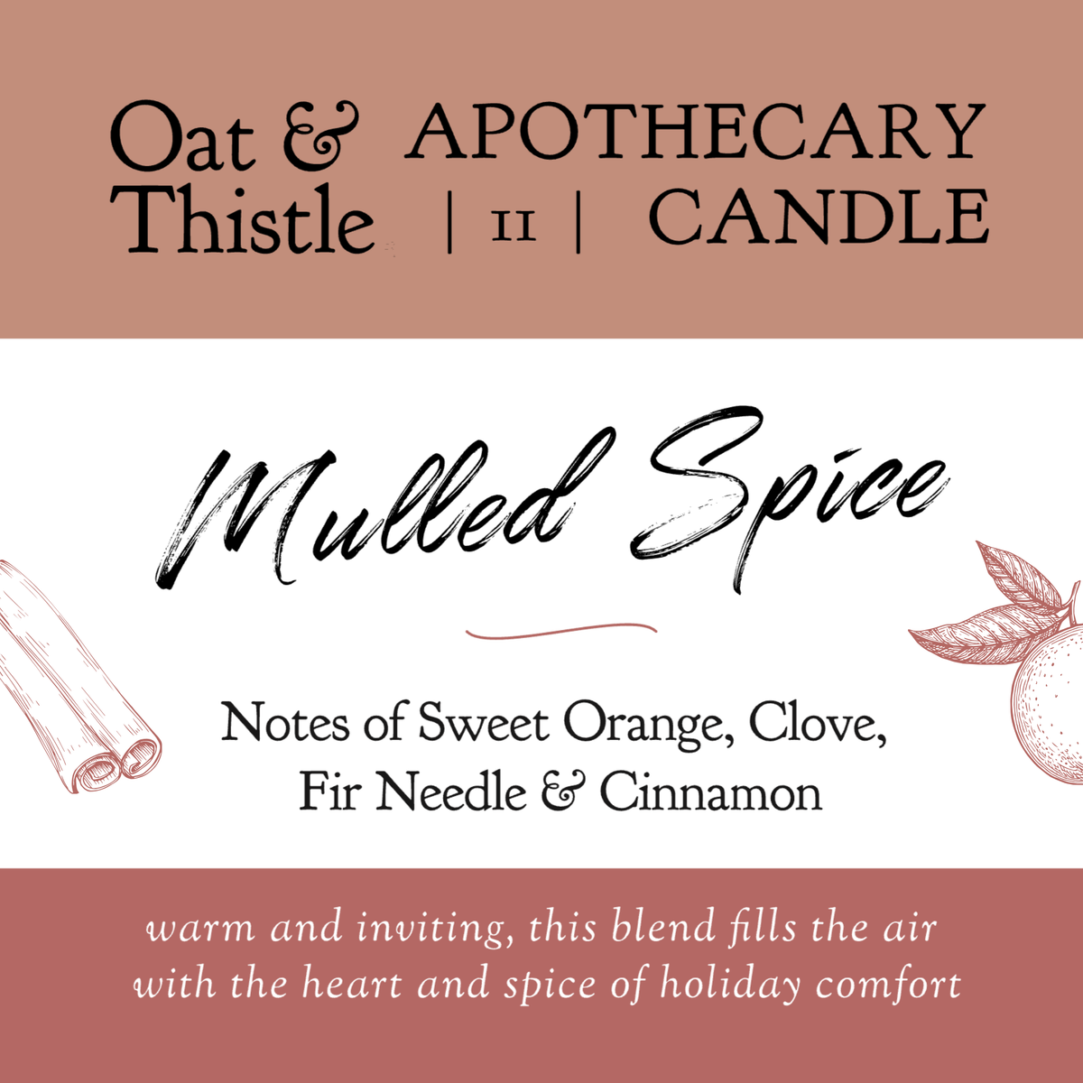 Mulled Spice Apothecary Candle