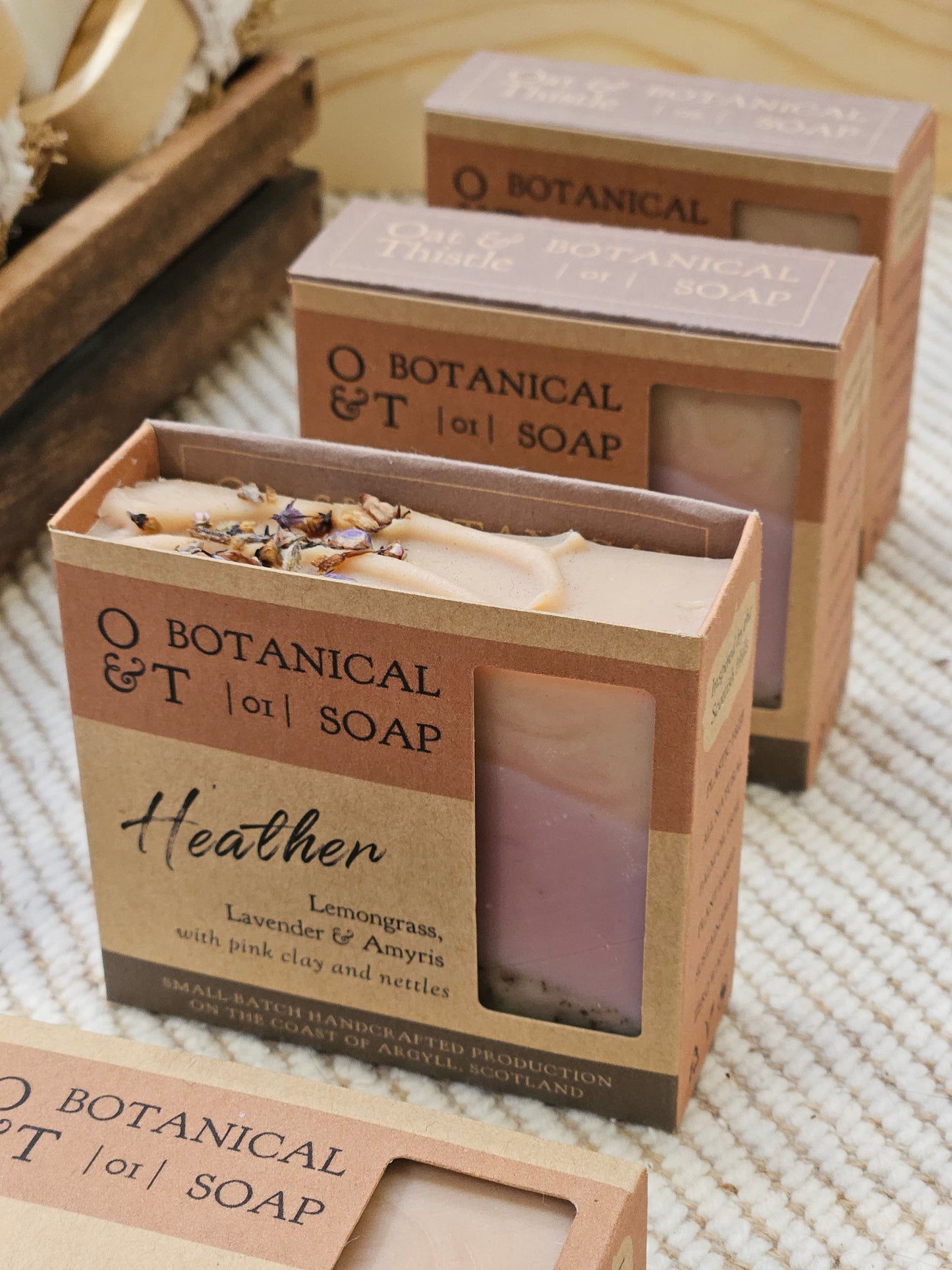 heather soap bar in box