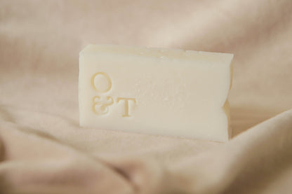 white household soap with o&t stamped logo