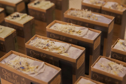 Moss soap tops in packaging