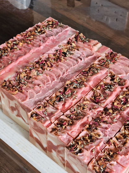 Freshly made flora soaps