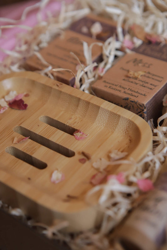 gift hamper filled with oat and thistle products 