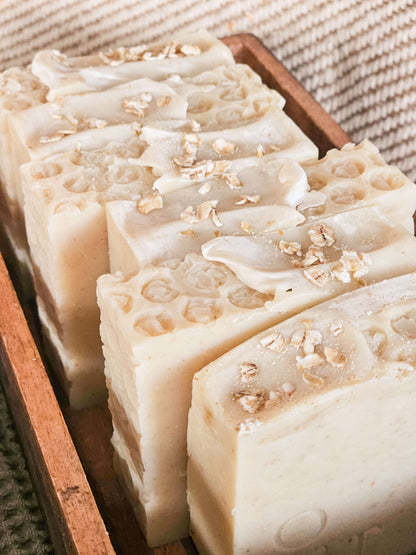 Nude soap unscented with oats