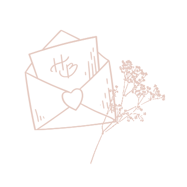 line drawing of card with envelope
