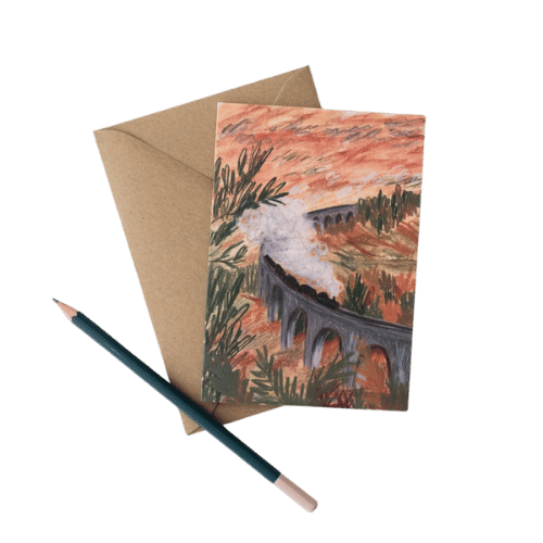 card of glenfinnan illustration