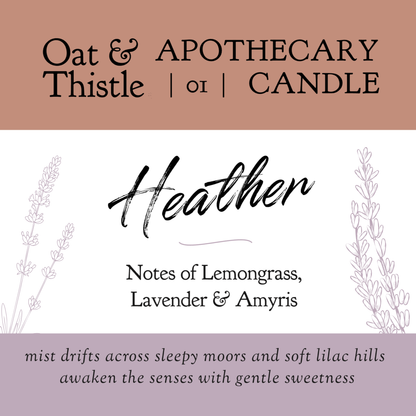 Heather Apothecary Candle
