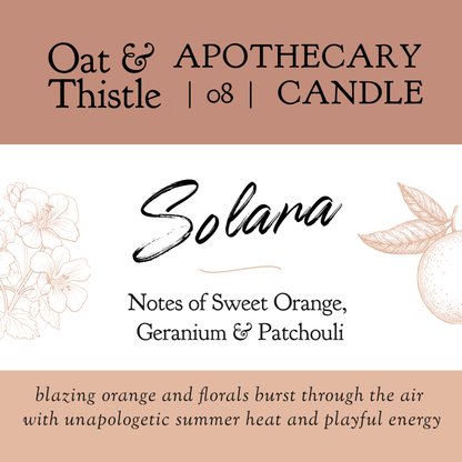 Solara Apothecary Candle