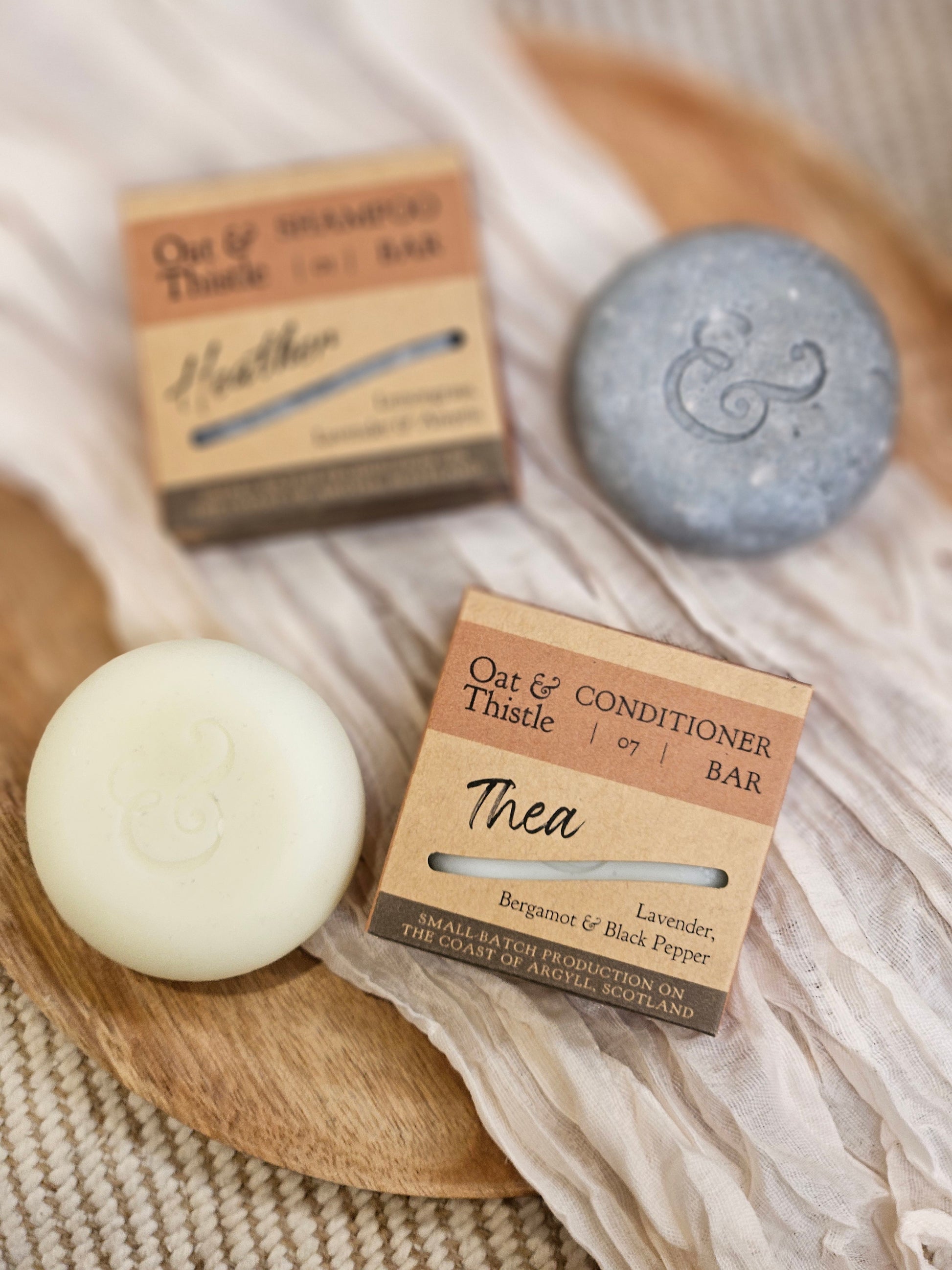 Thea conditioner bar and heather conditioner bar 